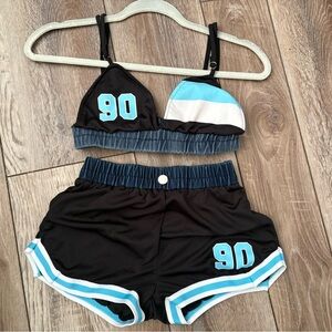 Cute Women Set in Black and Blue